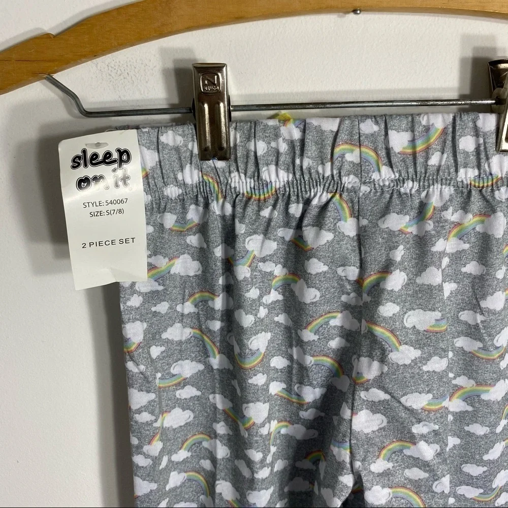 Sleep On It Rainbow Cloud Sleep Pants NWT Small